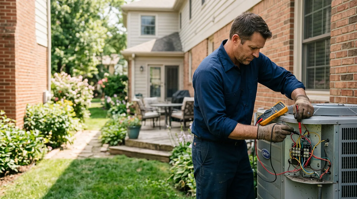 HVAC technician working near Poston, AZ